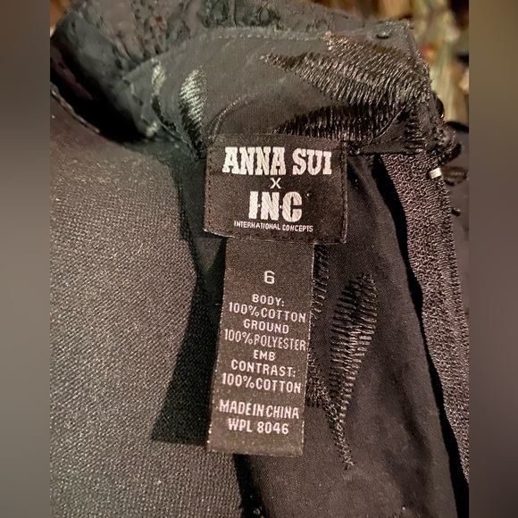 ANNA SUI x INC Victorian Style Blouse, 6 - Picture 11 of 11